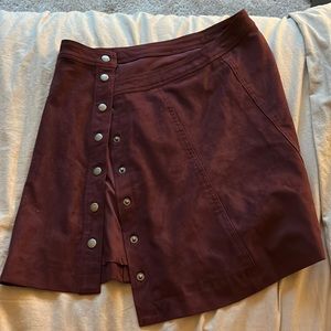 Suede abercrombie skirt